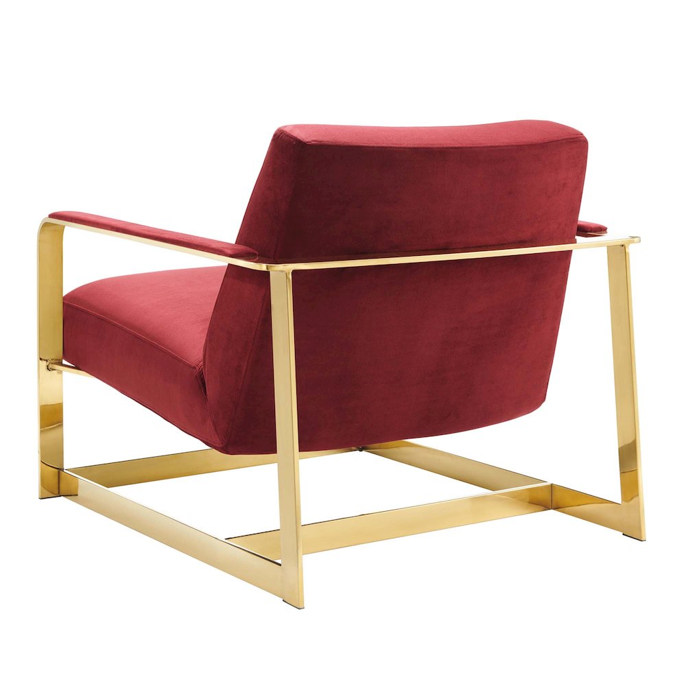 Seg Performance Velvet Accent Chair. Picture 3