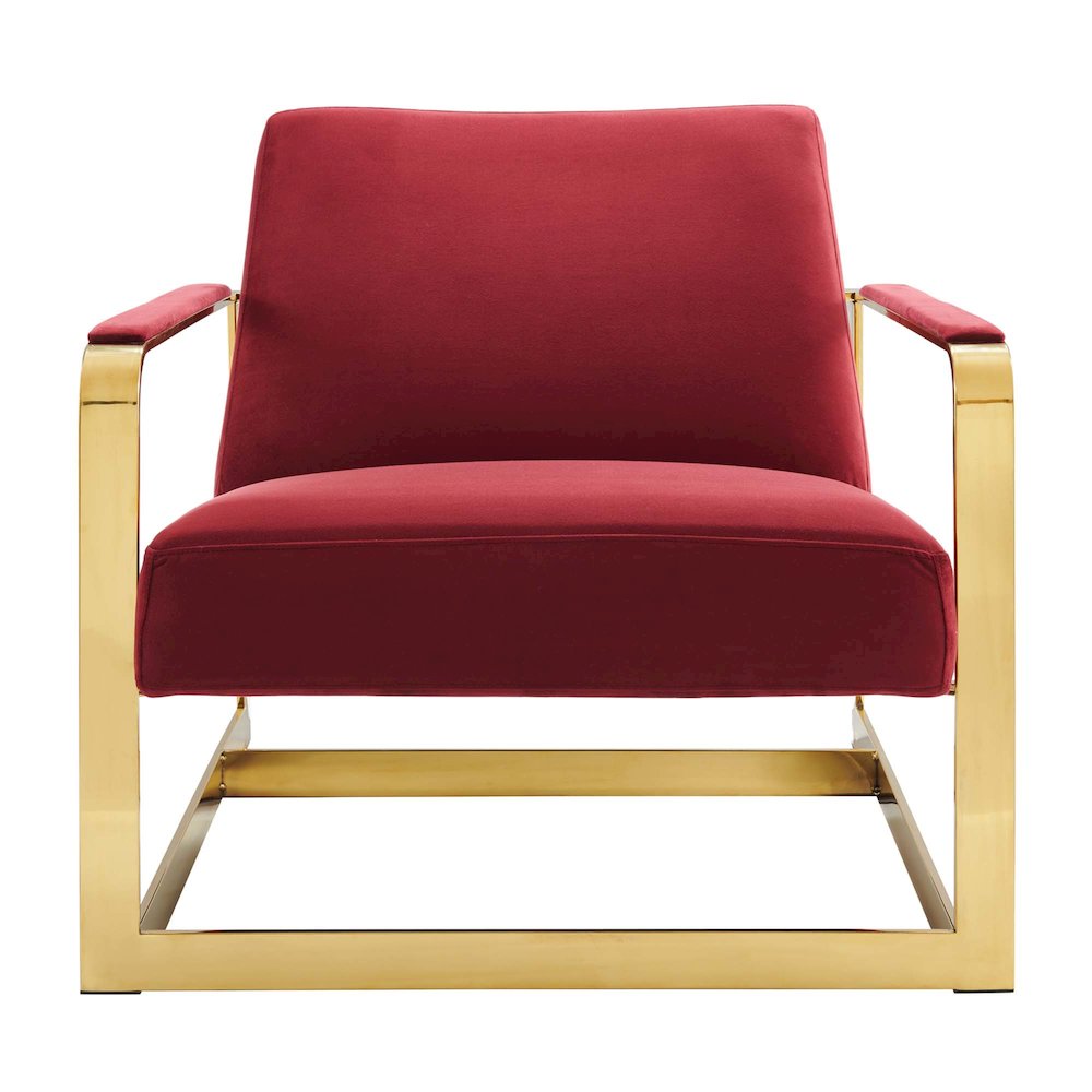 Seg Performance Velvet Accent Chair. Picture 4