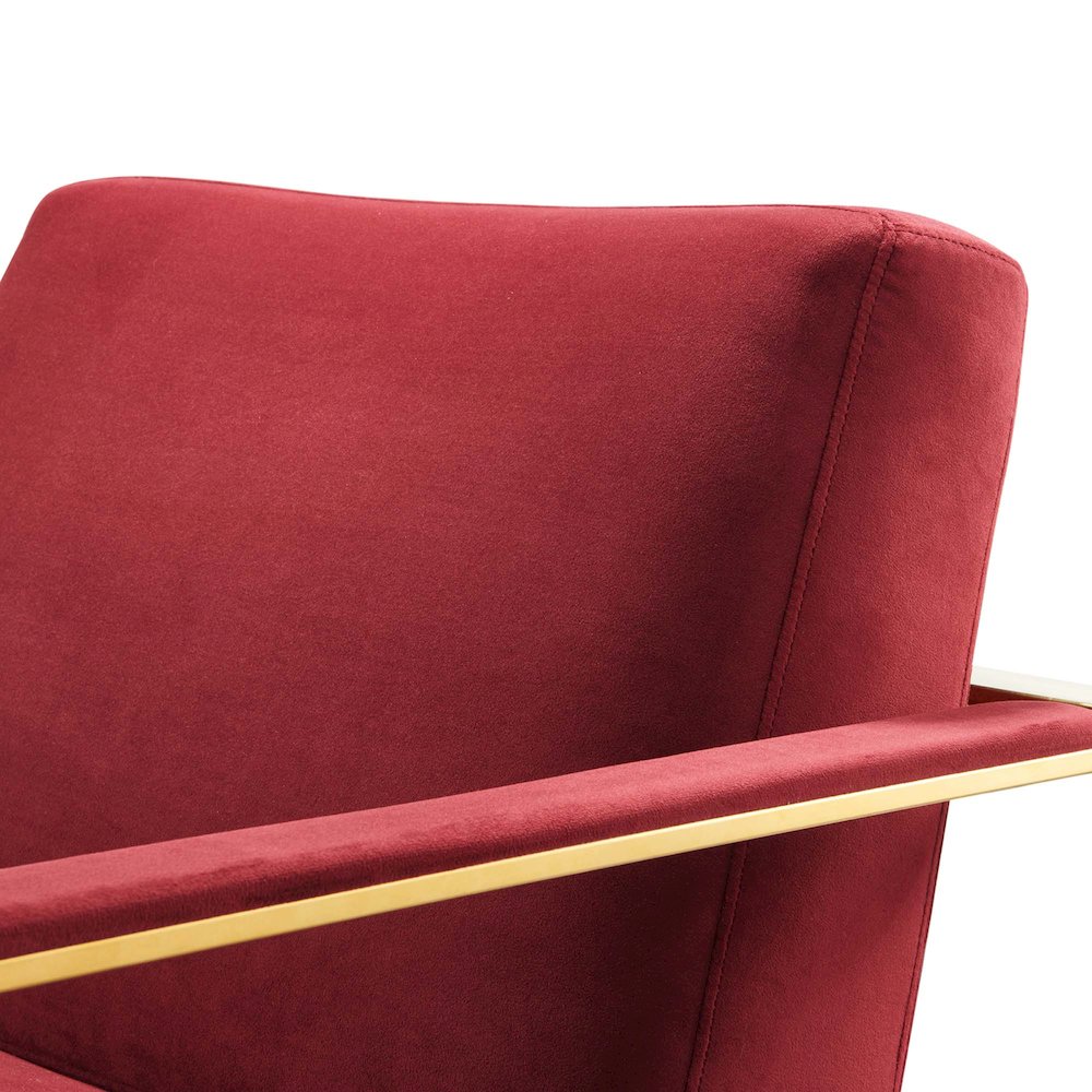 Seg Performance Velvet Accent Chair. Picture 5