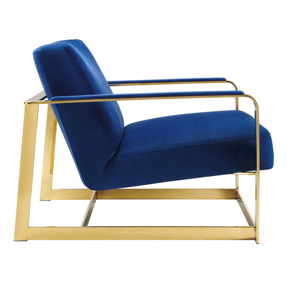 Seg Performance Velvet Accent Chair. Picture 2