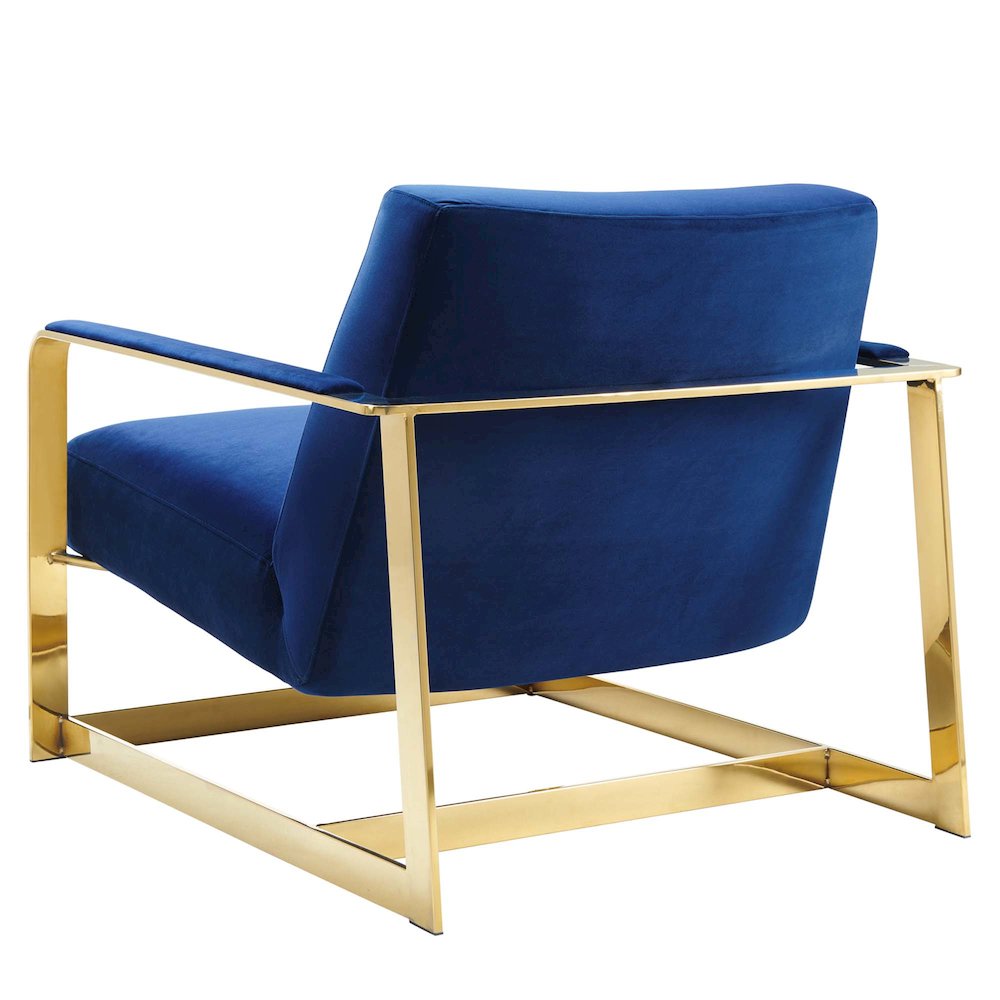 Seg Performance Velvet Accent Chair. Picture 3