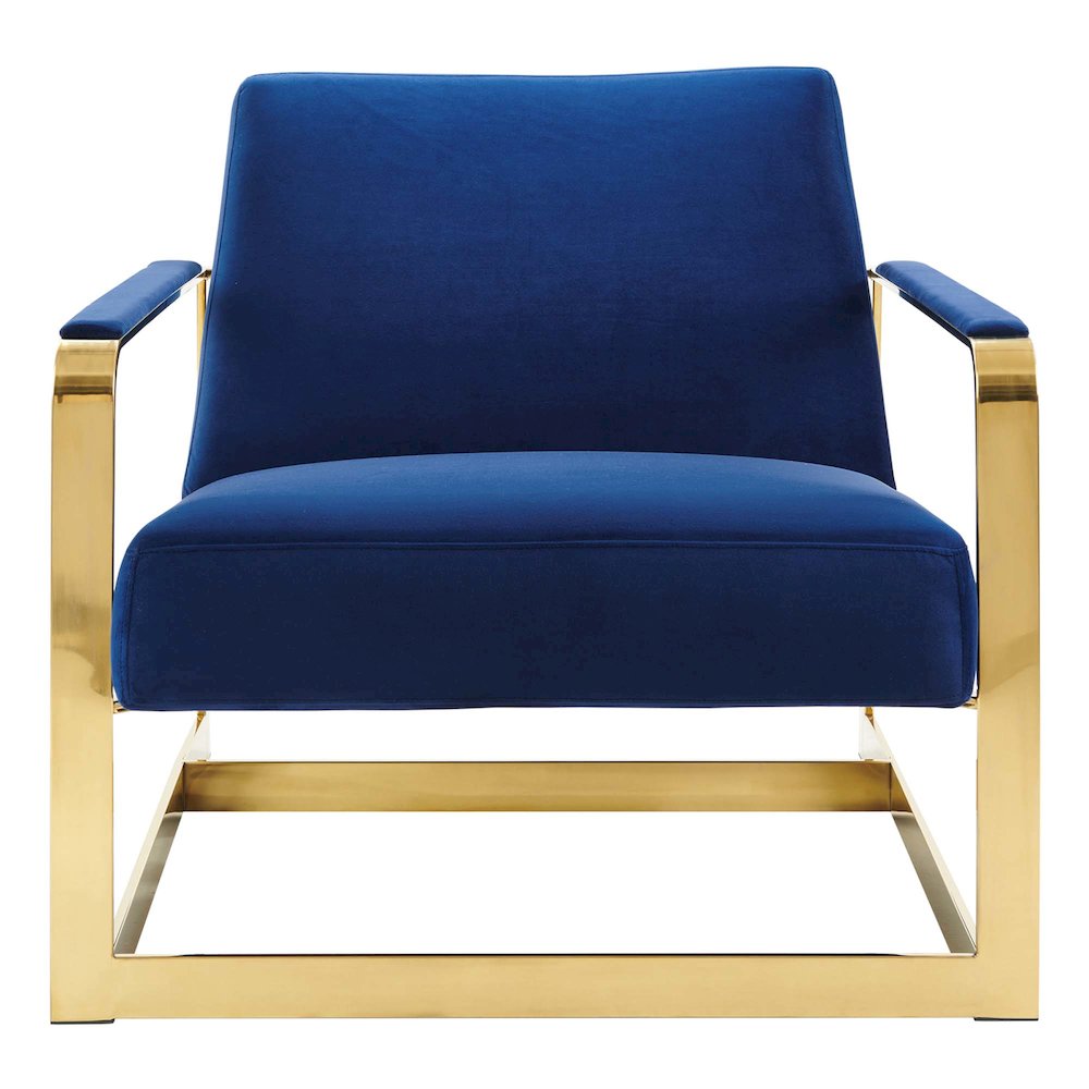 Seg Performance Velvet Accent Chair. Picture 4