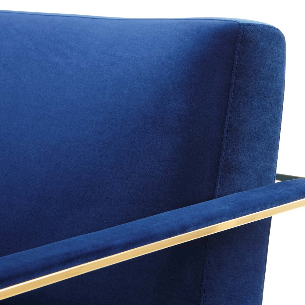 Seg Performance Velvet Accent Chair. Picture 5