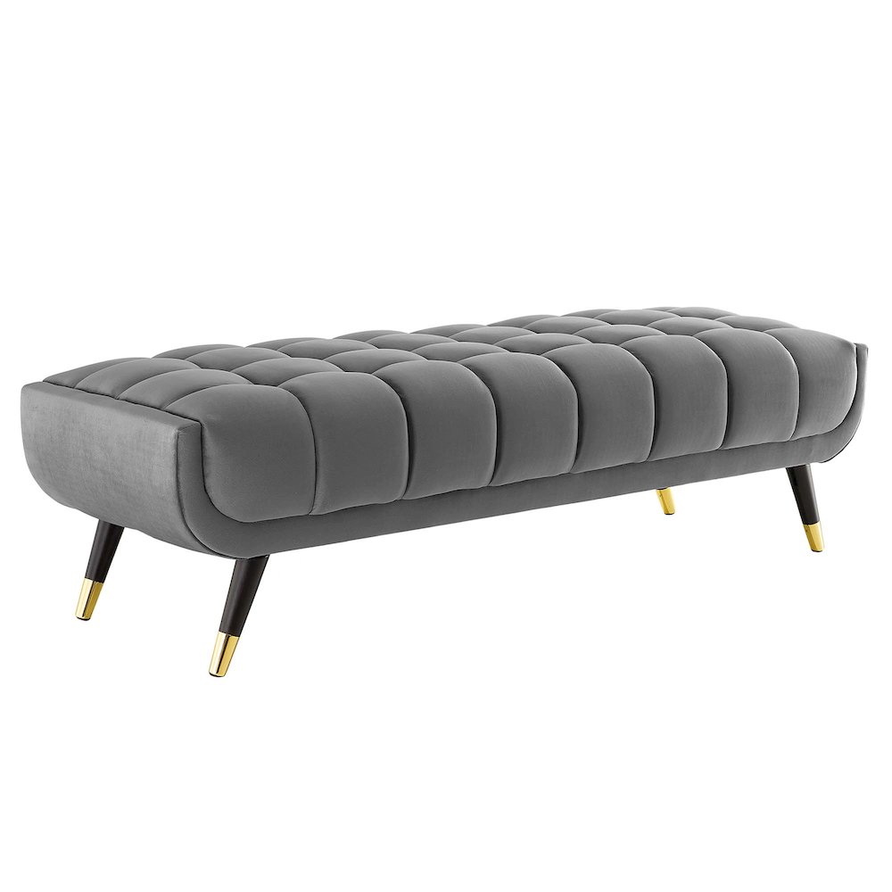 Adept 60" Performance Velvet Bench. Picture 1