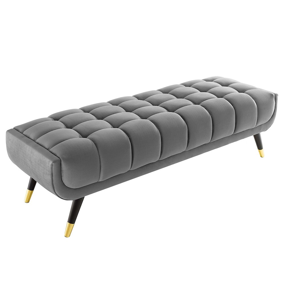 Adept 60" Performance Velvet Bench. Picture 6