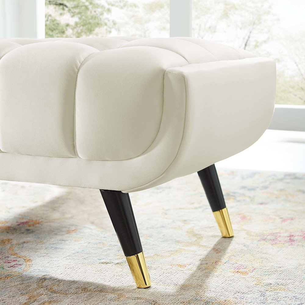 Adept 60" Performance Velvet Bench. Picture 8