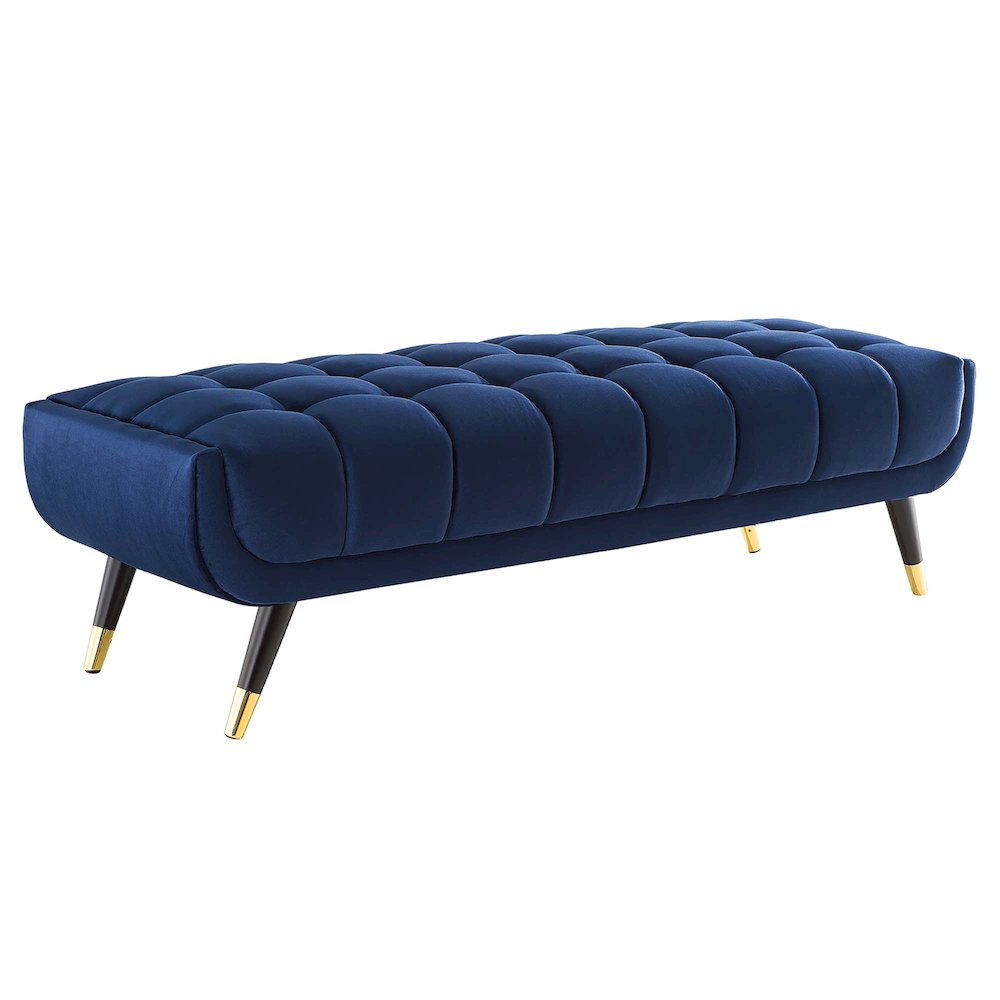 Adept 60" Performance Velvet Bench. Picture 1