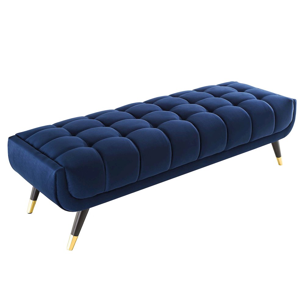 Adept 60" Performance Velvet Bench. Picture 6