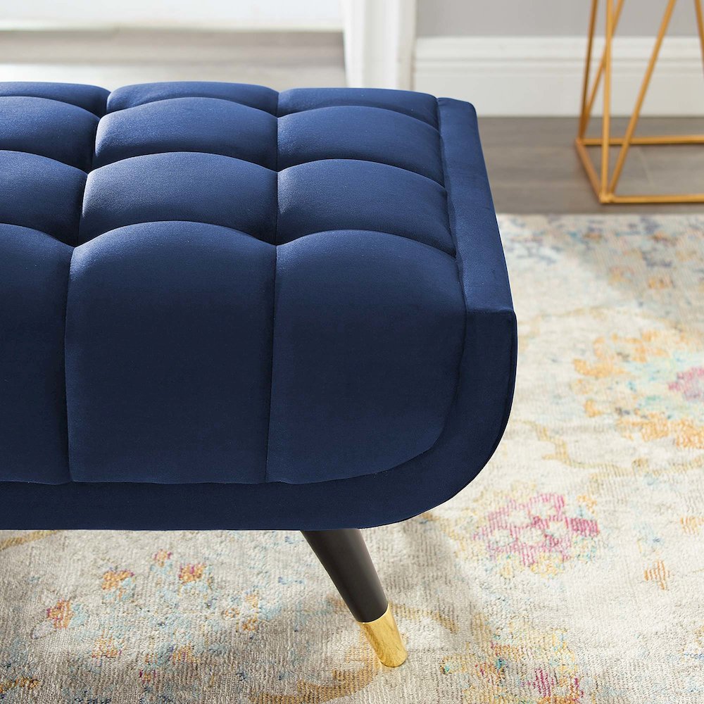 Adept 60" Performance Velvet Bench. Picture 8