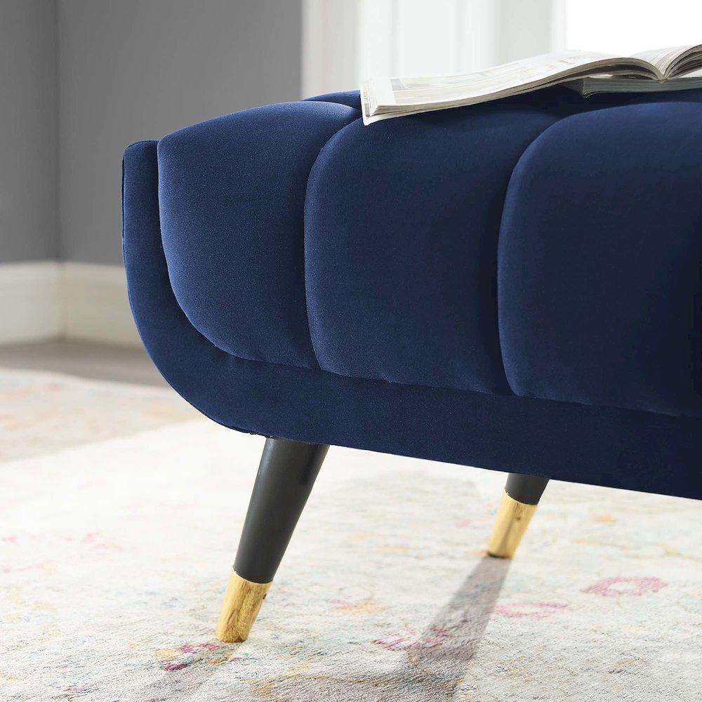 Adept 47.5" Performance Velvet Bench. Picture 8