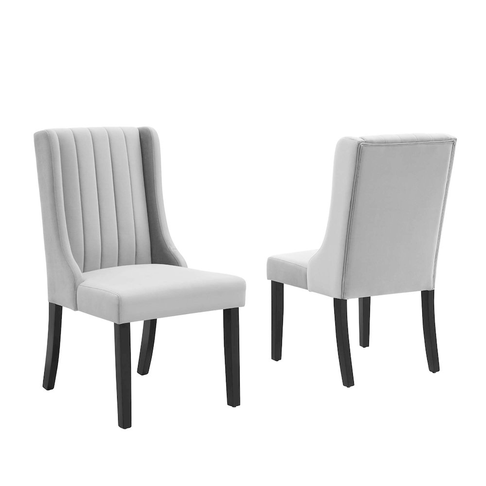Renew Parsons Performance Velvet Dining Side Chairs Set of 2. Picture 1