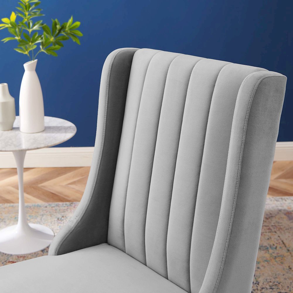 Renew Parsons Performance Velvet Dining Side Chairs Set of 2. Picture 8