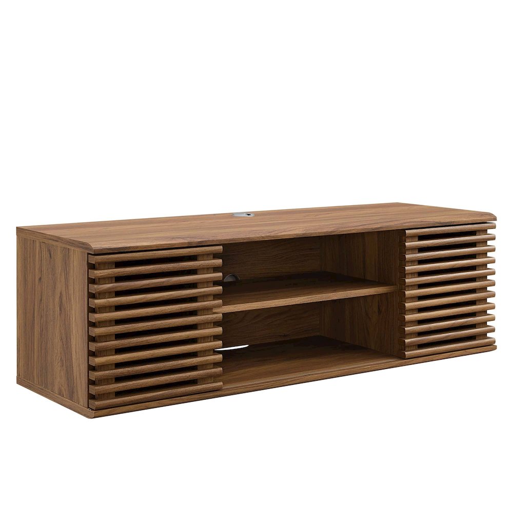 Render 46" Wall-Mount Media Console TV Stand. Picture 1