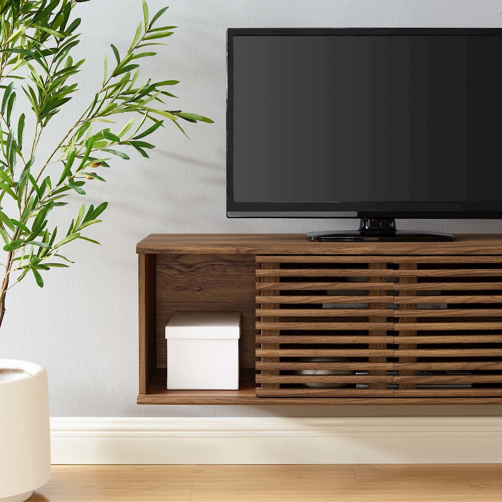 Render 46" Wall-Mount Media Console TV Stand. Picture 7
