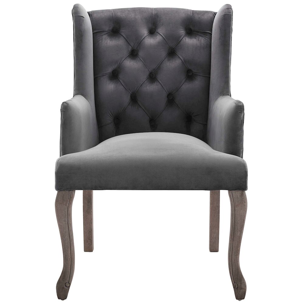 Realm Performance Velvet Armchair Set of 2. Picture 2