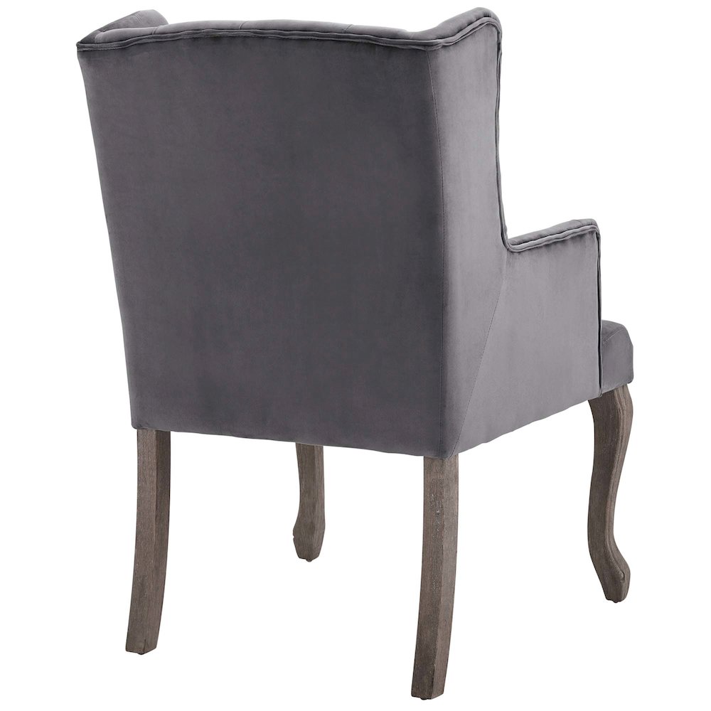 Realm Performance Velvet Armchair Set of 2. Picture 4