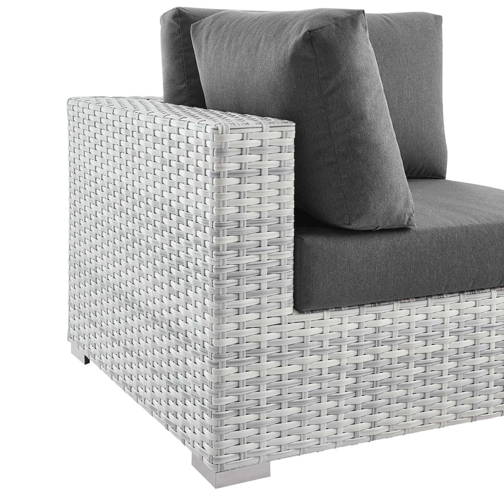 Convene Outdoor Patio Corner Chair. Picture 3
