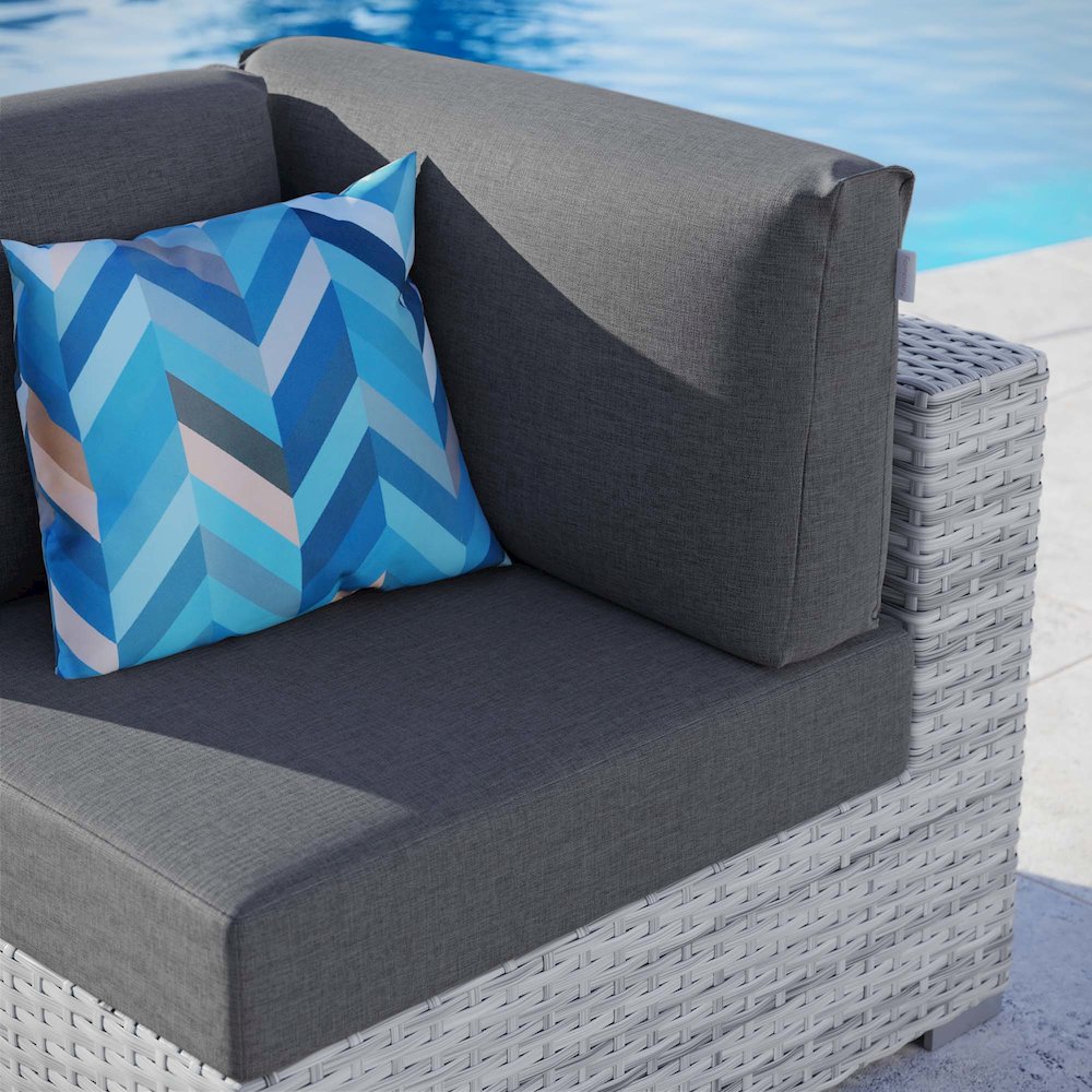 Convene Outdoor Patio Corner Chair. Picture 7