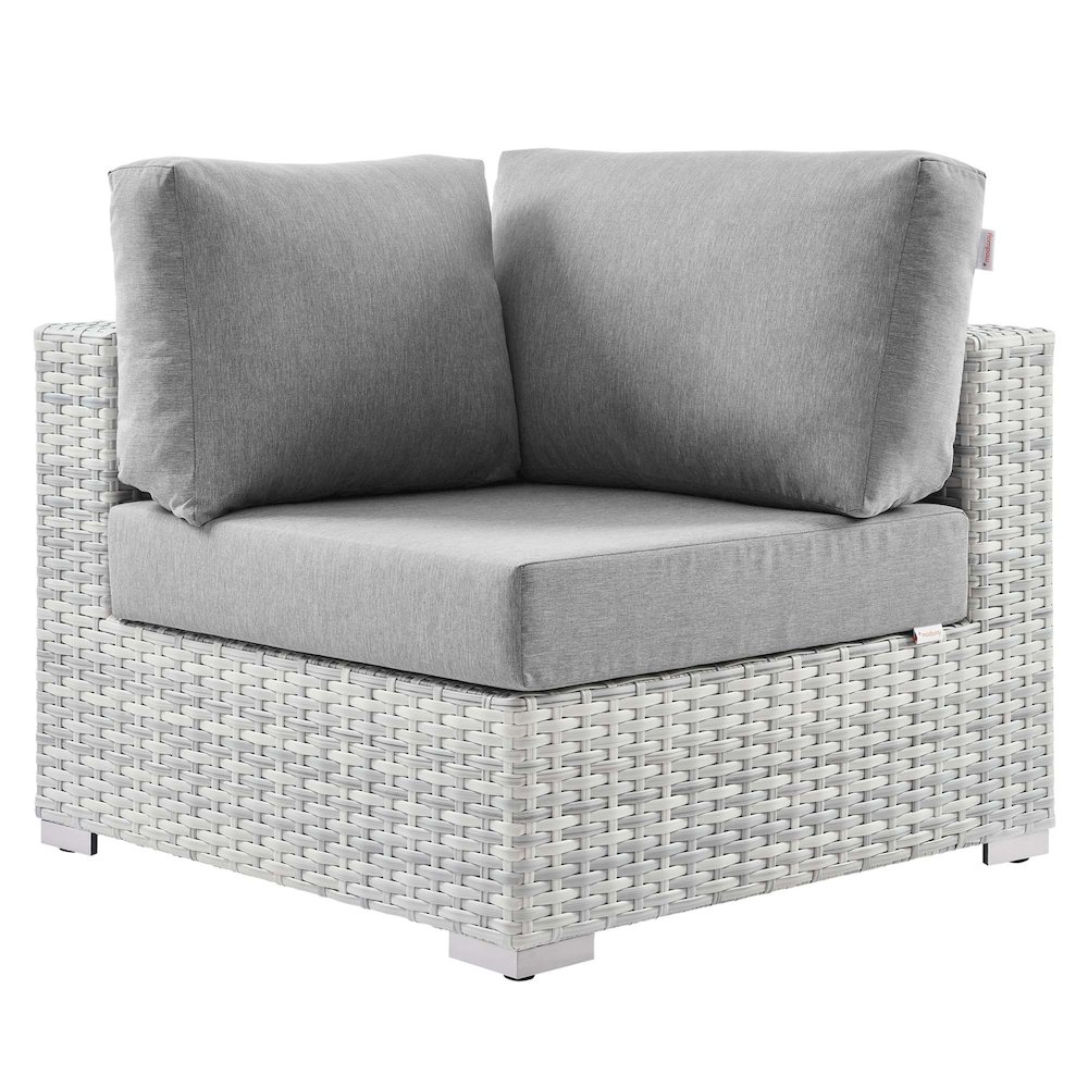 Convene Outdoor Patio Corner Chair. Picture 1