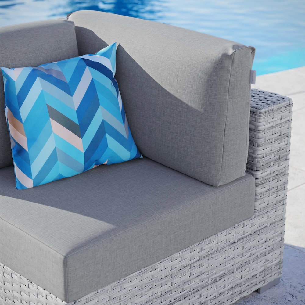 Convene Outdoor Patio Corner Chair. Picture 6