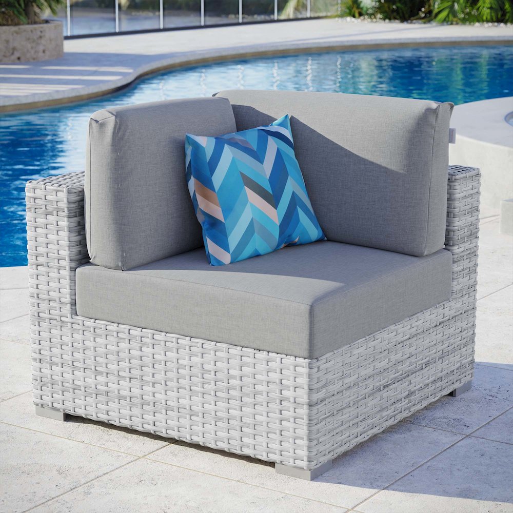 Convene Outdoor Patio Corner Chair. Picture 7