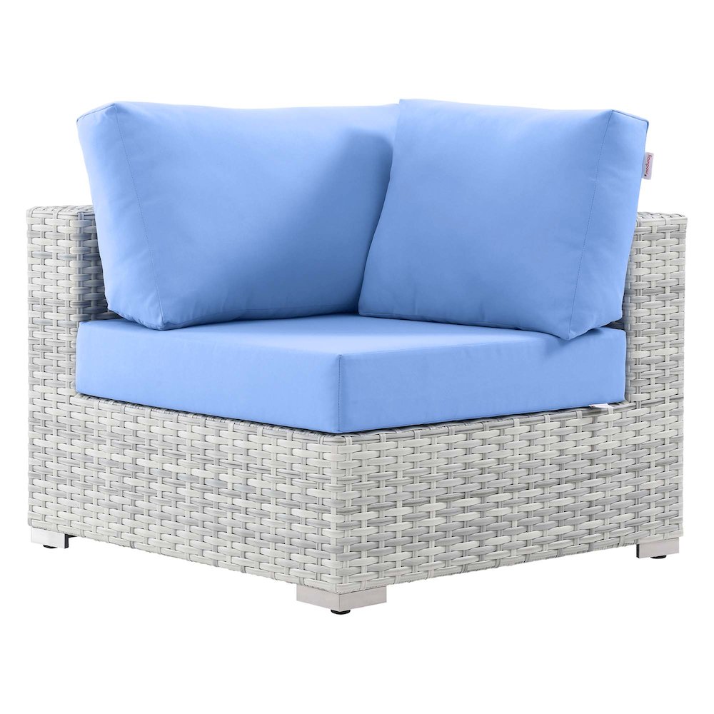 Convene Outdoor Patio Corner Chair. Picture 1