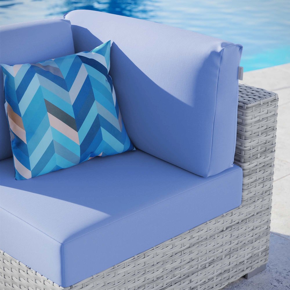 Convene Outdoor Patio Corner Chair. Picture 6
