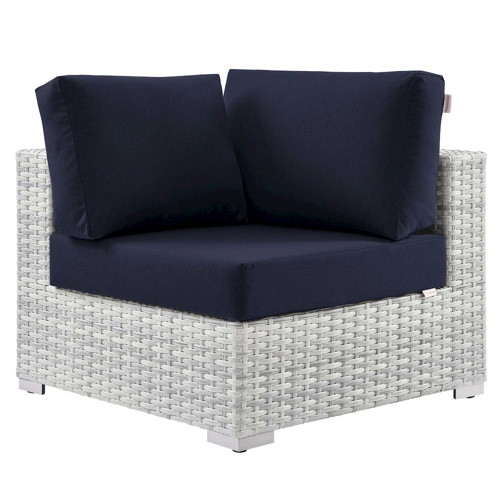 Convene Outdoor Patio Corner Chair. Picture 1