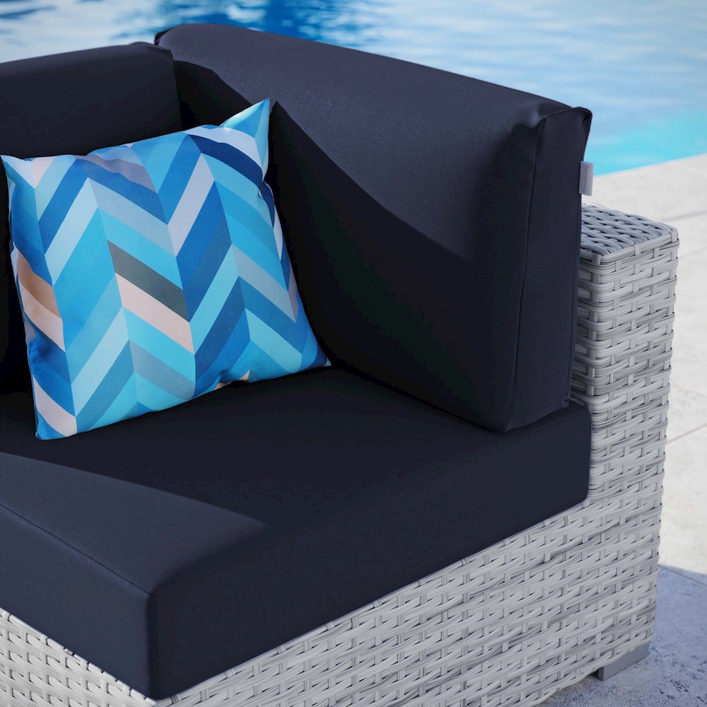 Convene Outdoor Patio Corner Chair. Picture 7