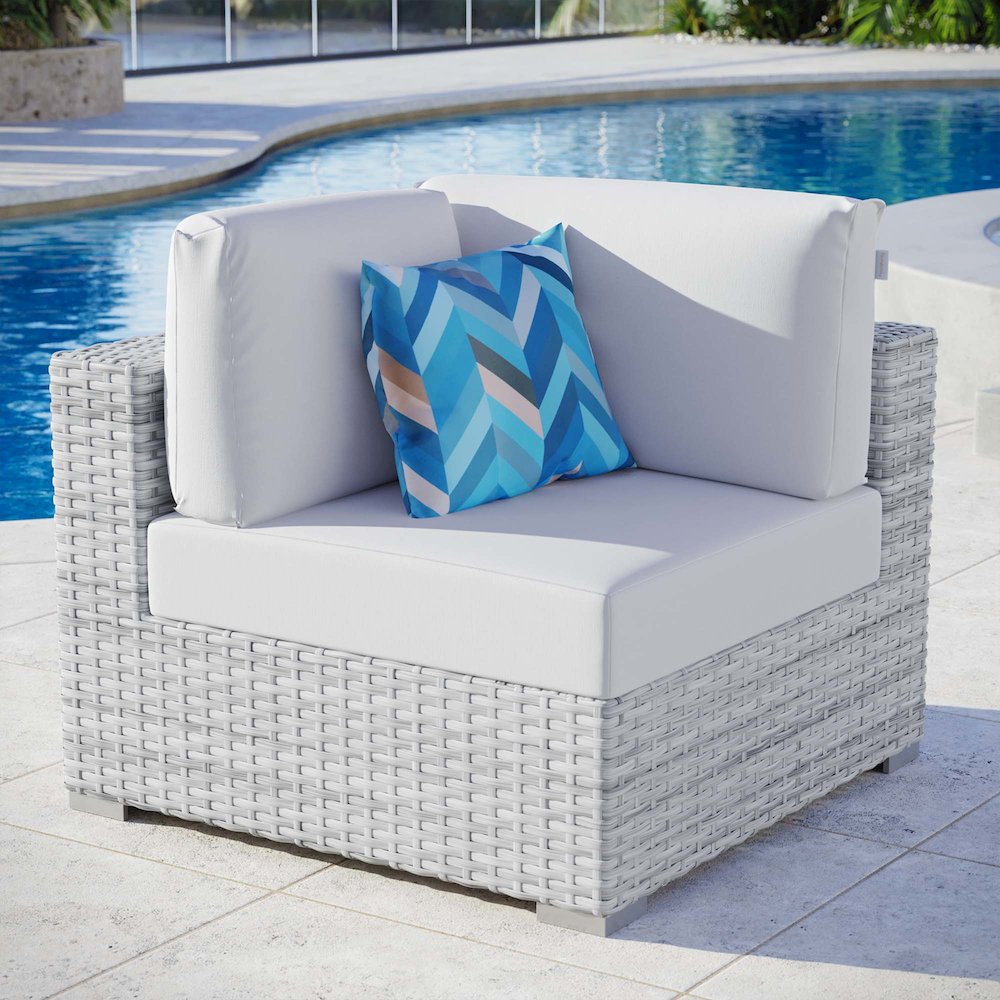 Convene Outdoor Patio Corner Chair. Picture 5