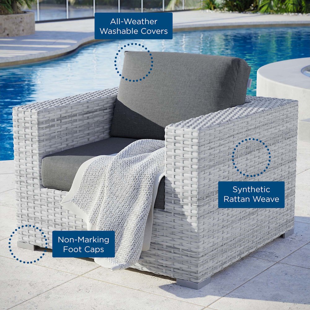 Convene Outdoor Patio Armchair. Picture 7