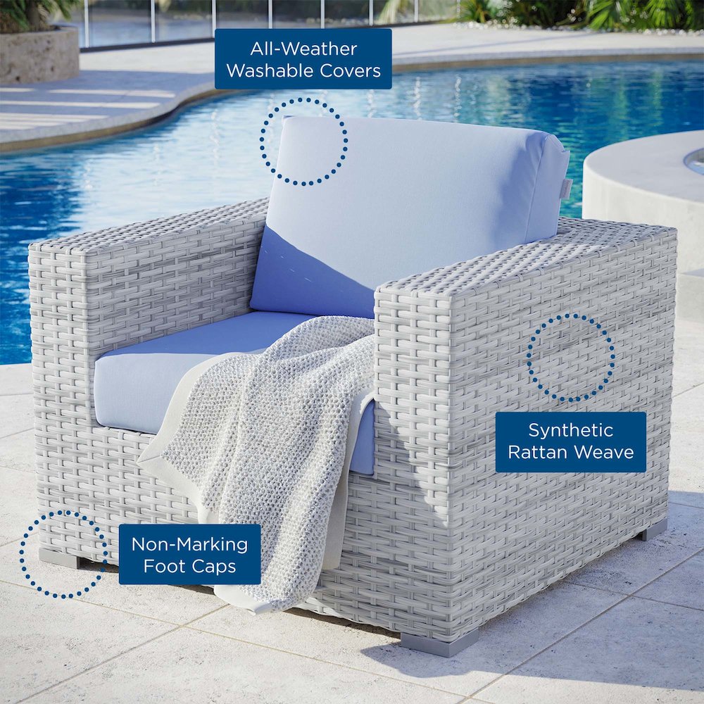 Convene Outdoor Patio Armchair. Picture 7