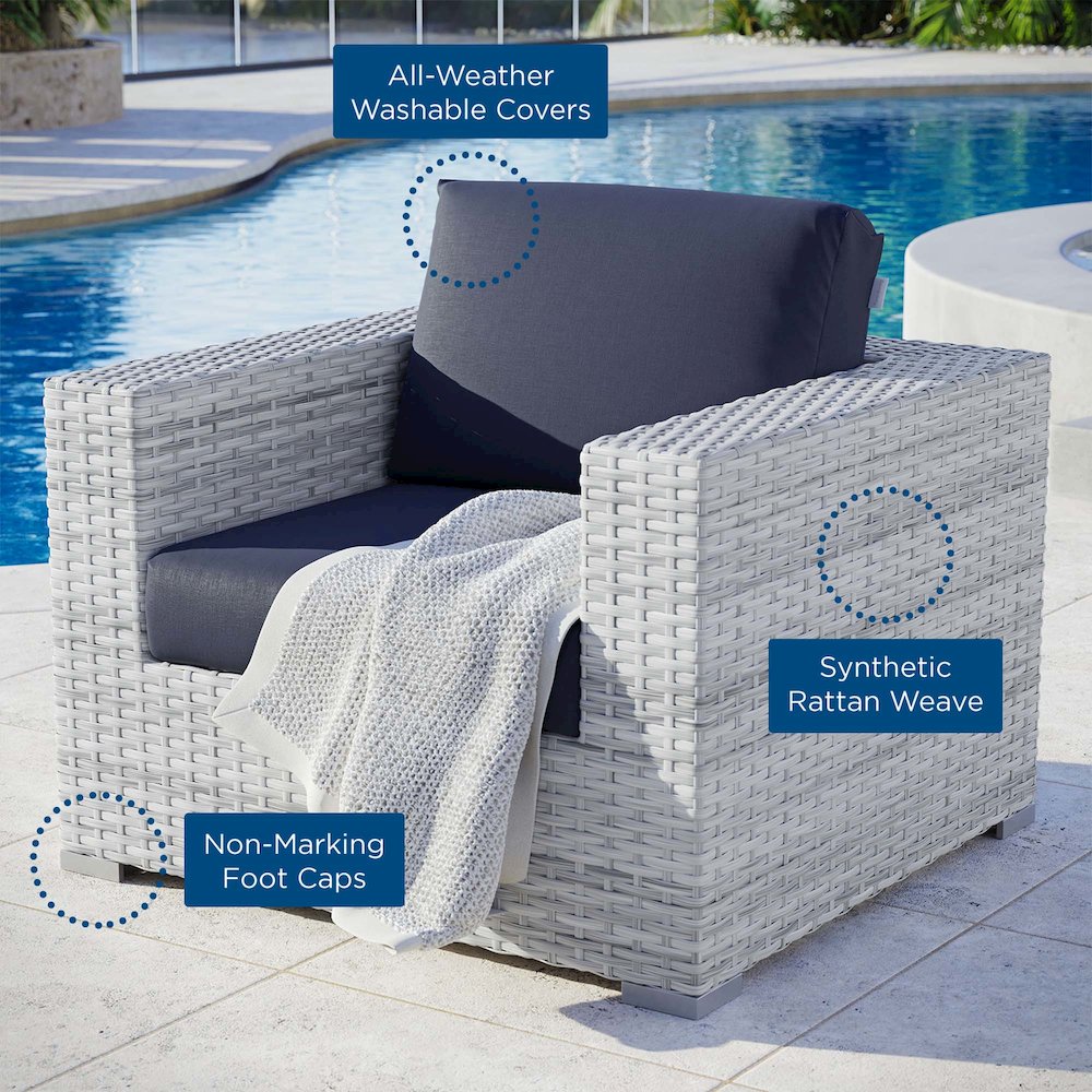 Convene Outdoor Patio Armchair. Picture 8