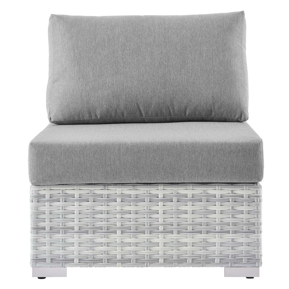 Convene Outdoor Patio Armless Chair. Picture 4