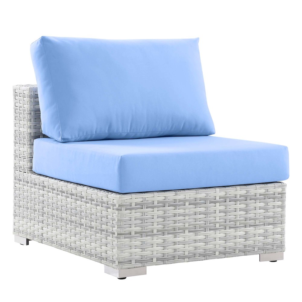Convene Outdoor Patio Armless Chair. Picture 1