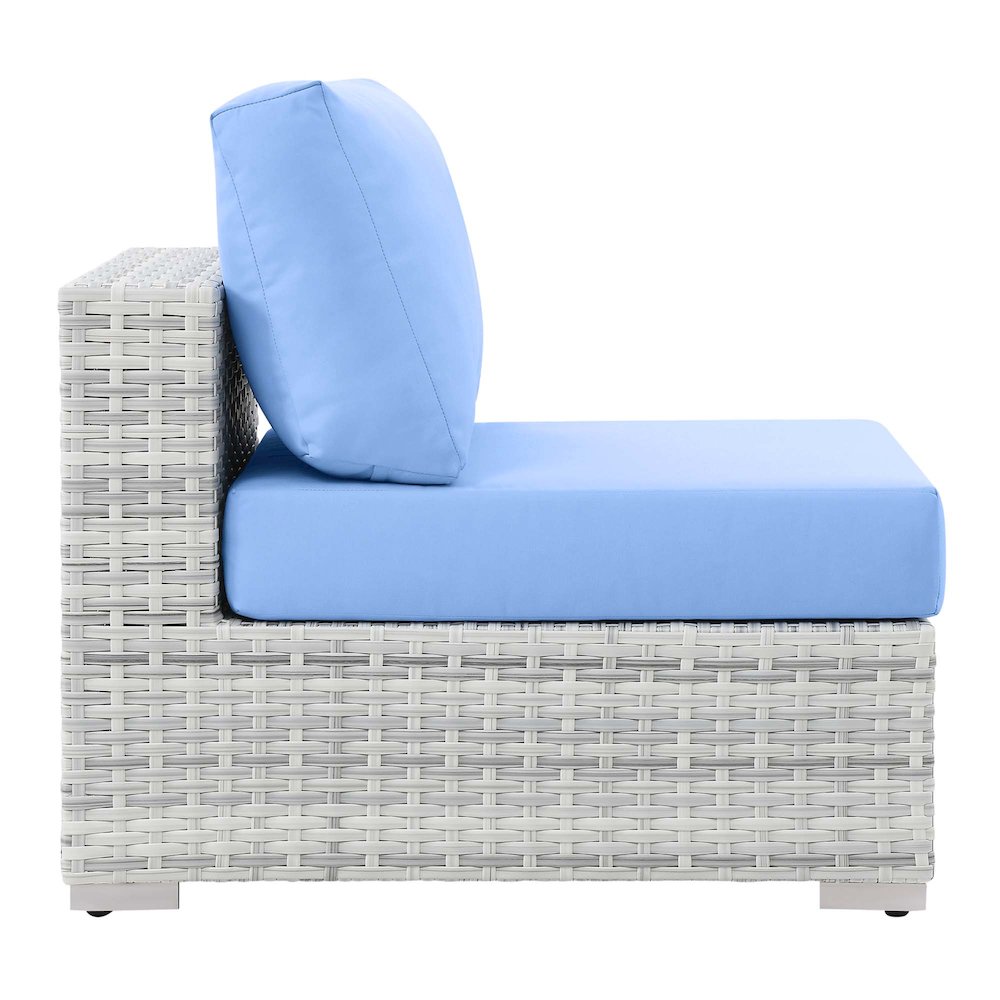 Convene Outdoor Patio Armless Chair. Picture 2