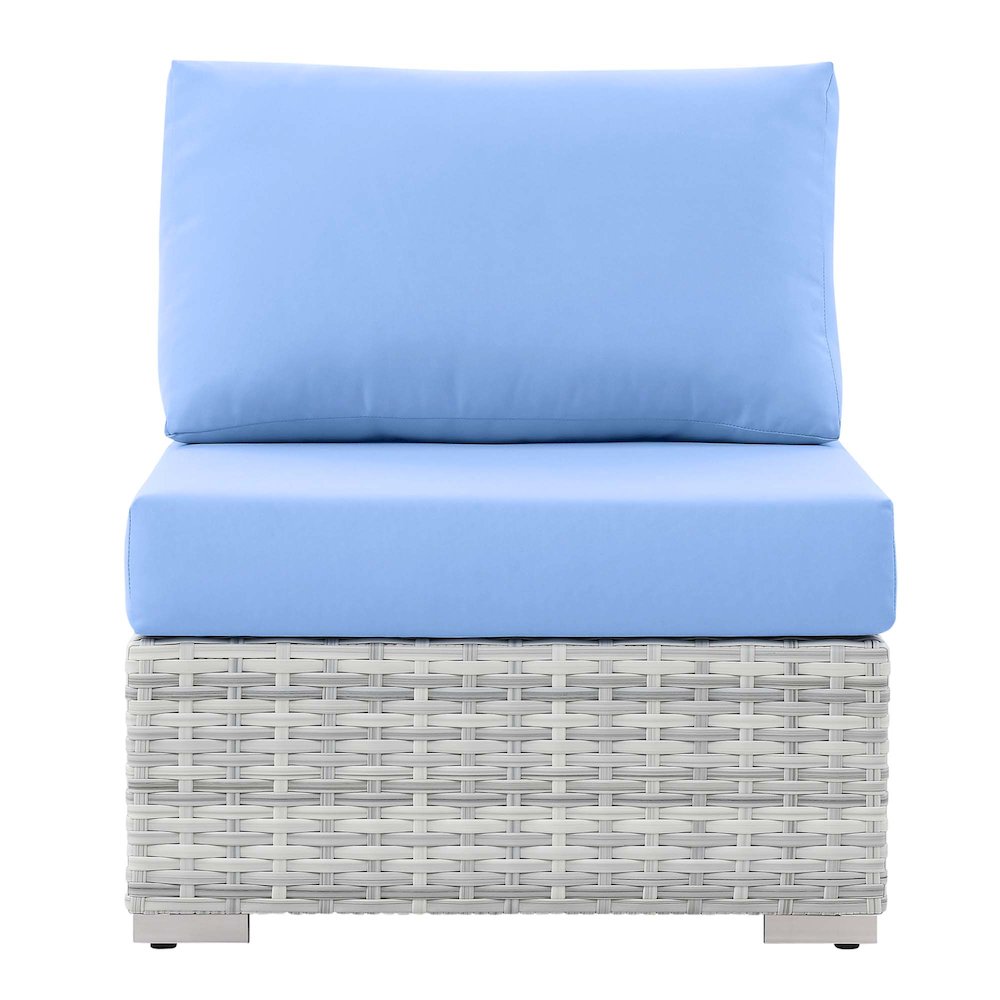 Convene Outdoor Patio Armless Chair. Picture 4