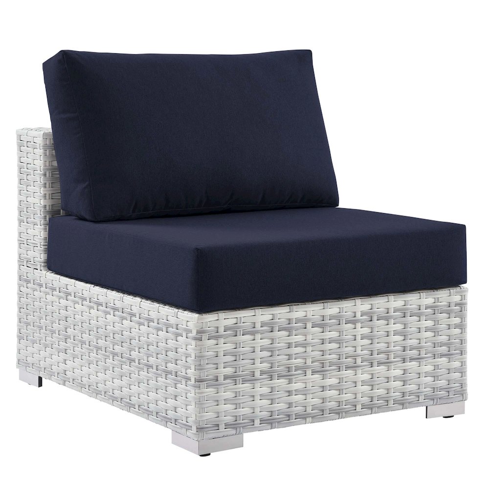 Convene Outdoor Patio Armless Chair. Picture 1
