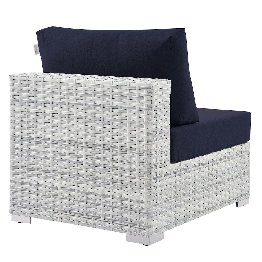 Convene Outdoor Patio Armless Chair. Picture 3