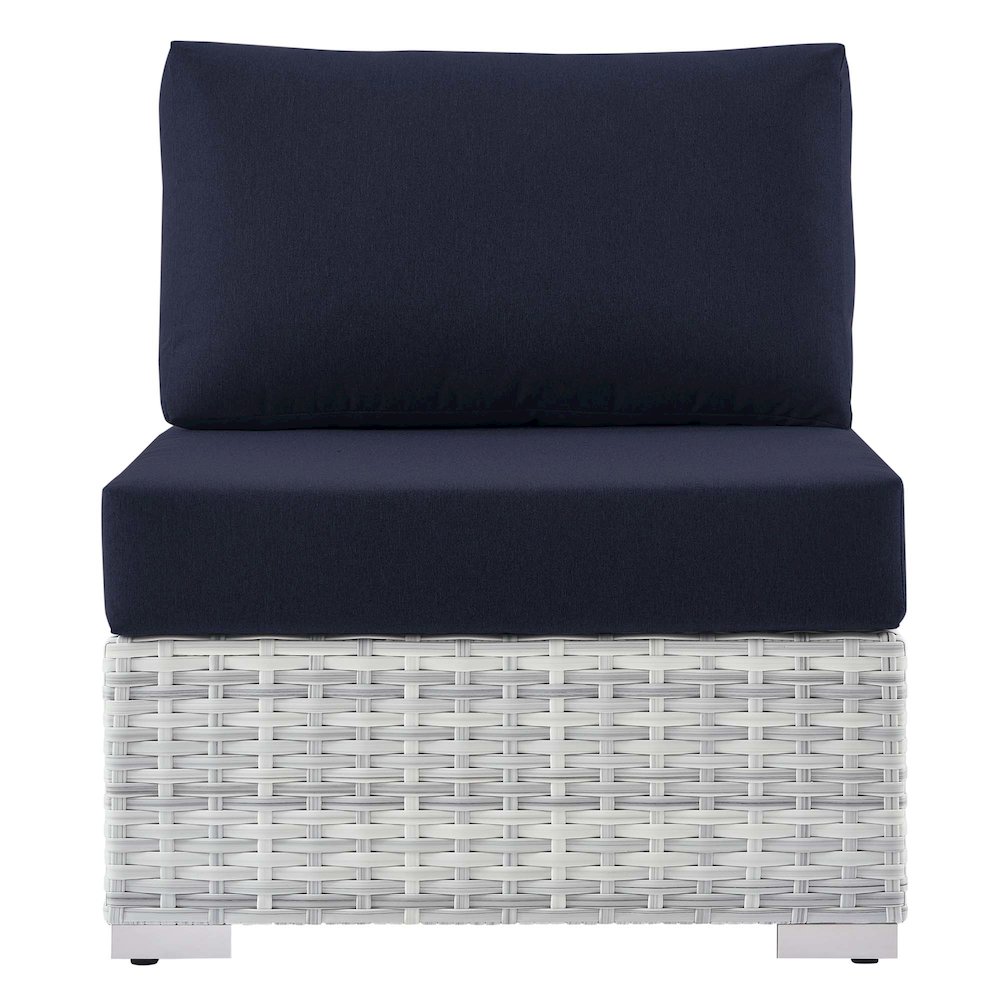 Convene Outdoor Patio Armless Chair. Picture 4