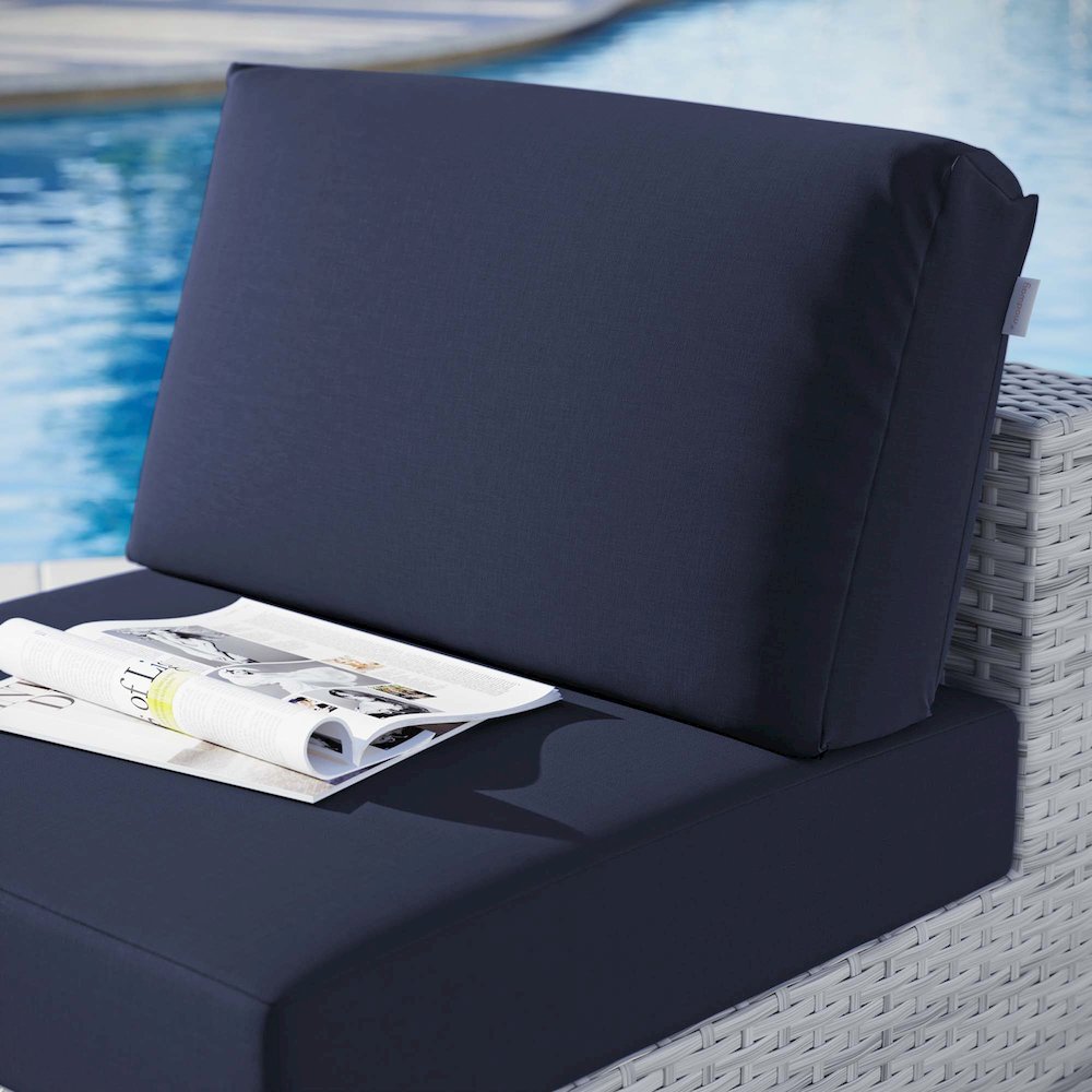 Convene Outdoor Patio Armless Chair. Picture 8