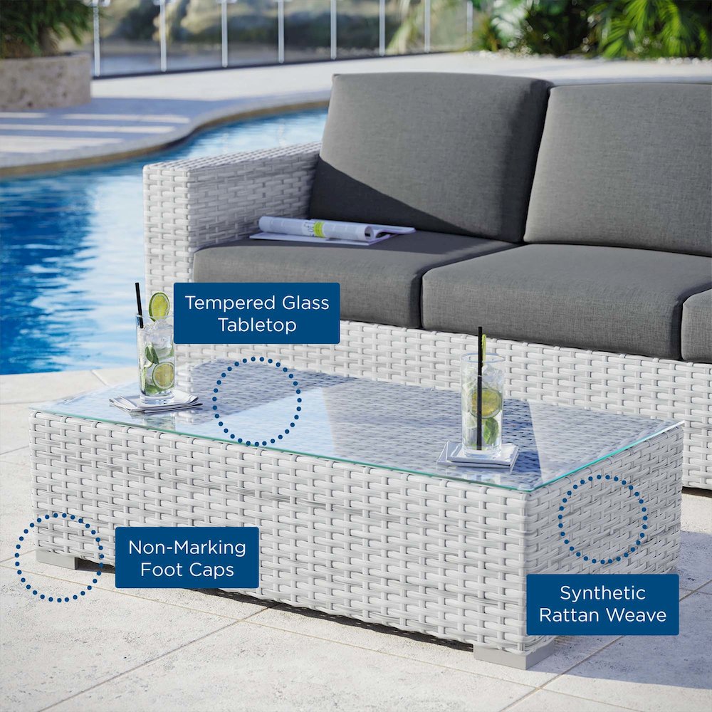Convene Outdoor Patio Coffee Table. Picture 5