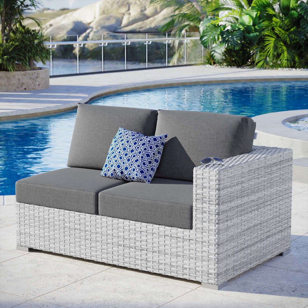 Convene Outdoor Patio Right-Arm Loveseat. Picture 6