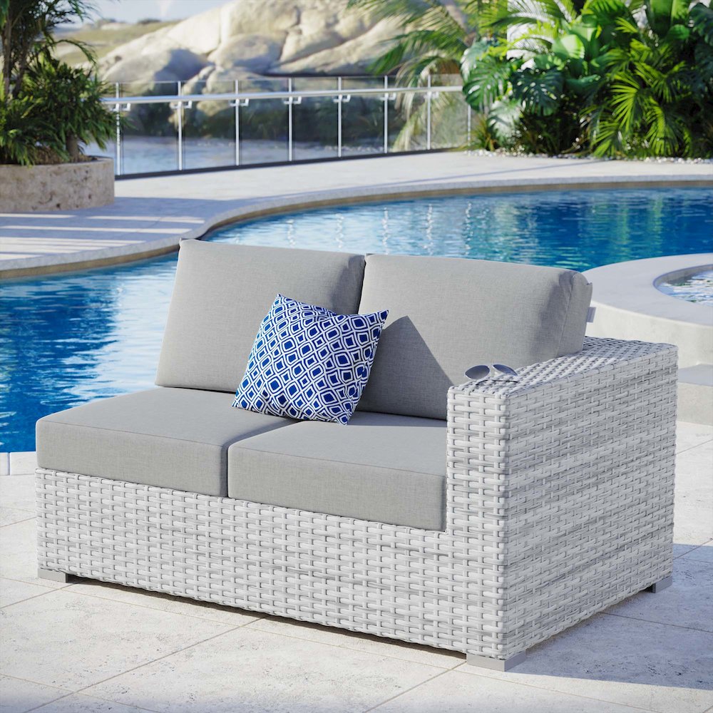 Convene Outdoor Patio Right-Arm Loveseat. Picture 6