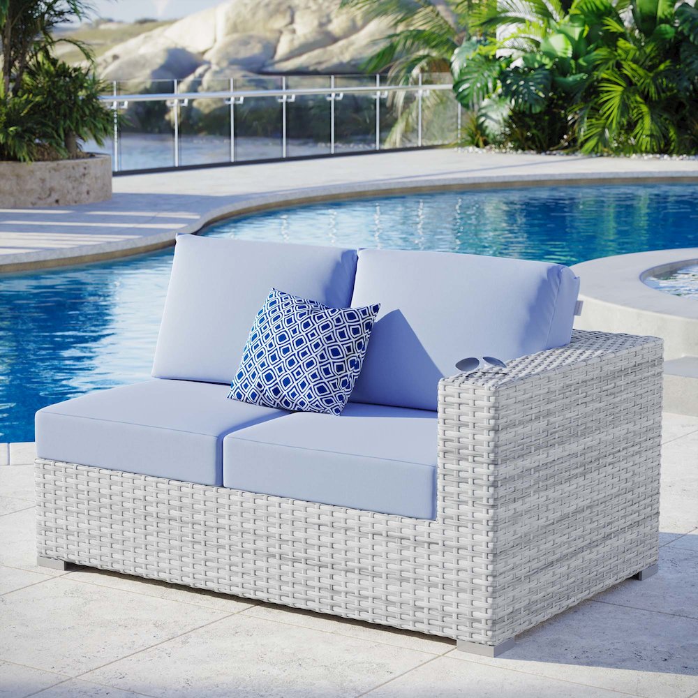 Convene Outdoor Patio Right-Arm Loveseat. Picture 6