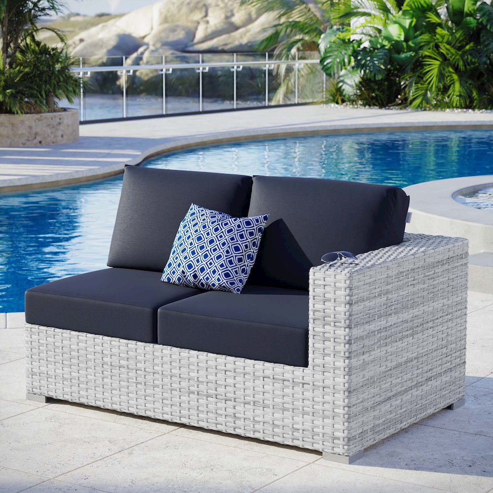 Convene Outdoor Patio Right-Arm Loveseat. Picture 6