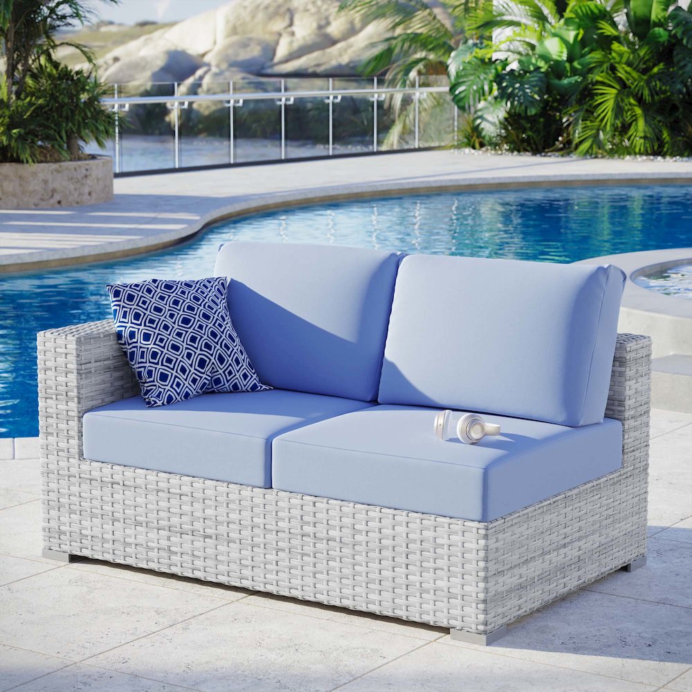 Convene Outdoor Patio Left-Arm Loveseat. Picture 6