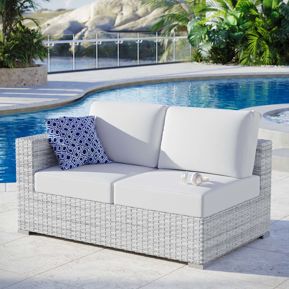 Convene Outdoor Patio Left-Arm Loveseat. Picture 6
