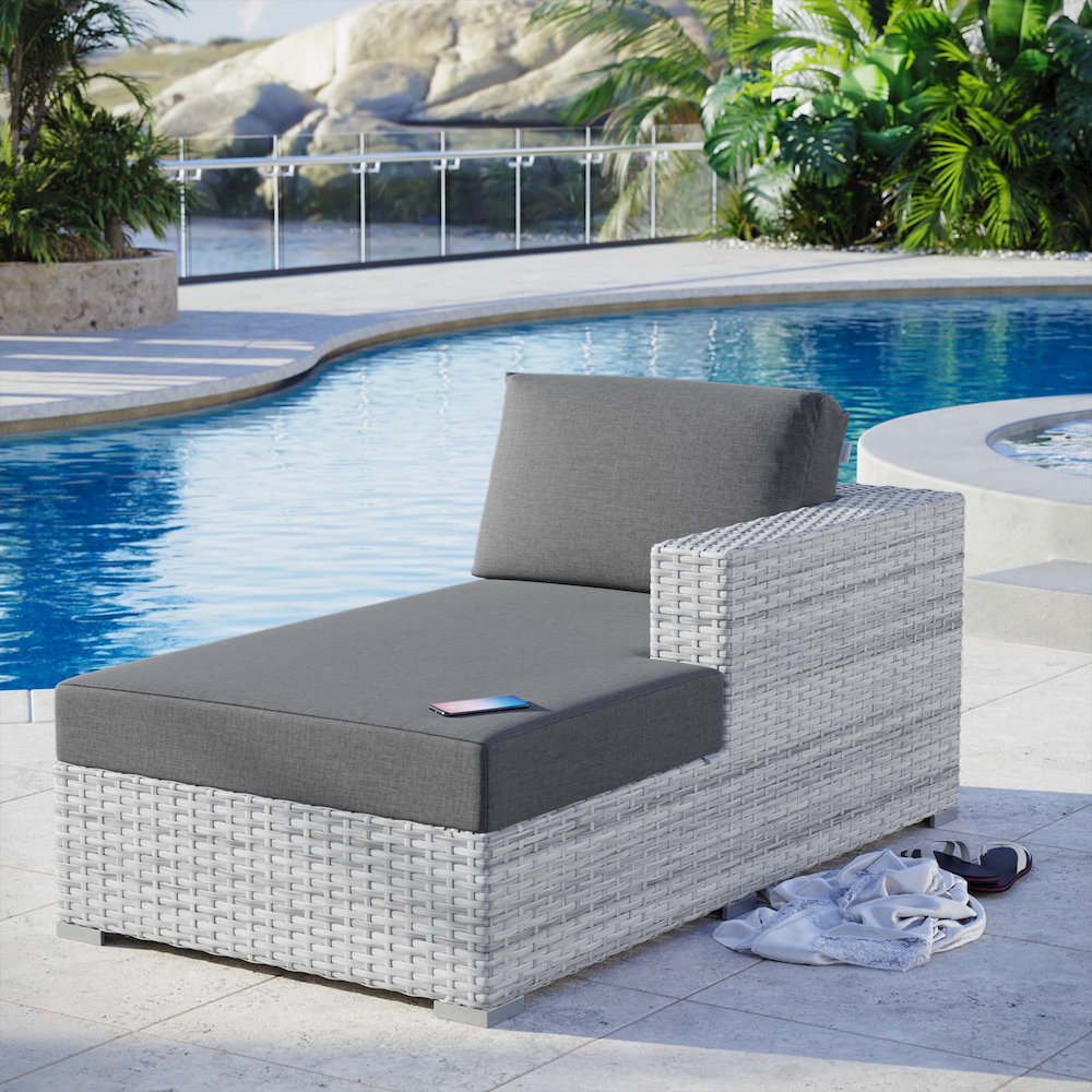 Convene Outdoor Patio Right Chaise. Picture 6