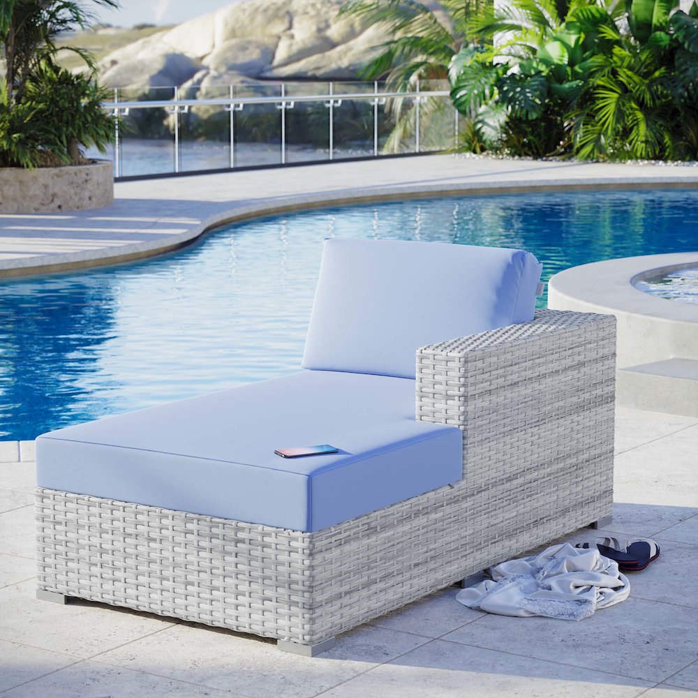 Convene Outdoor Patio Right Chaise. Picture 6